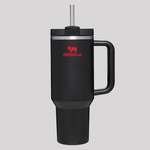 Collegiate University of Georgia Stanley Style 40oz Tumbler with Lid and Handle